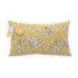 Coussin rectangle rustic jaune
