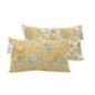 Coussin rectangle rustic jaune