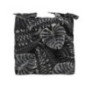 Coussin de chaise tropical noir