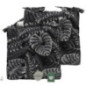 Coussin de chaise tropical noir
