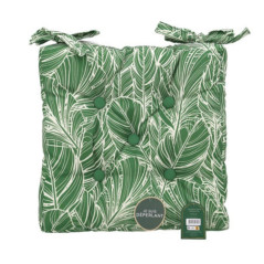 Coussin de chaise tropical vert
