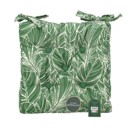 Coussin de chaise tropical vert