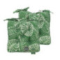 Coussin de chaise tropical vert