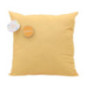 Coussin carre uni 43x43cm  jaune