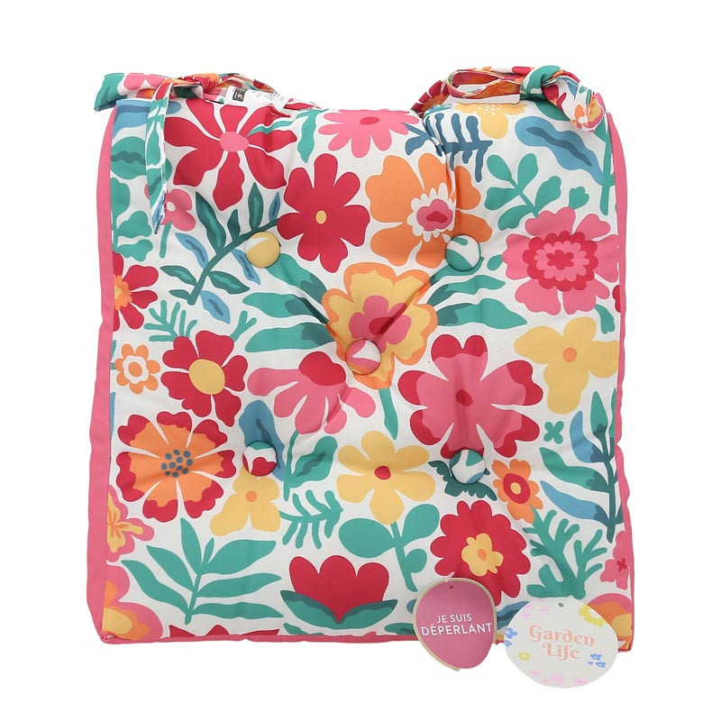 Coussin de chaise imprime/raye f