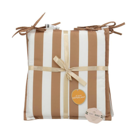 Set x2 galette de chaise rayee 3