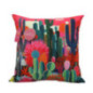 Coussin carre imprime saguaro fo