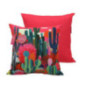 Coussin carre imprime saguaro fo