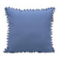 Coussin carre rustic bleu