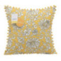Coussin carre rustic jaune
