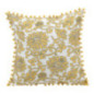 Coussin carre rustic jaune