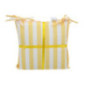 Set x2 galette de chaises rayee