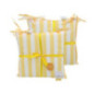 Set x2 galette de chaises rayee