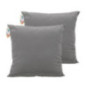 Coussin carre uni 40x40cm anthra