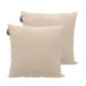 Coussin carre uni 45x45cm sable