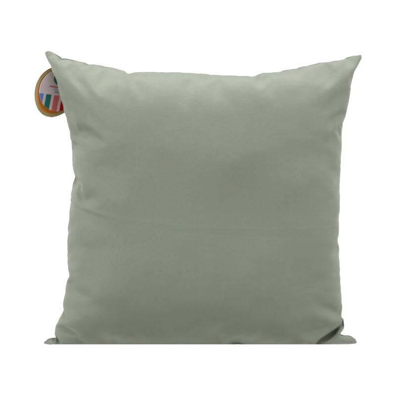 Coussin carre uni 45x45cm sauge