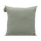 Coussin carre uni 45x45cm sauge