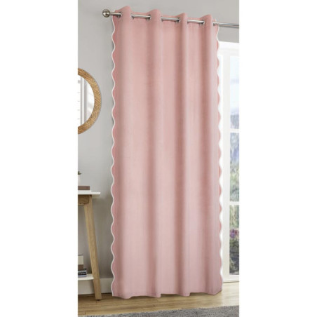 Rideau oillets ondule 140x240cm