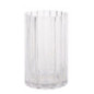 Vase en verre festonne