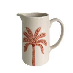 Vase pichet palmier