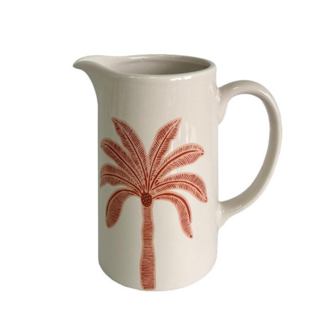 Vase pichet palmier