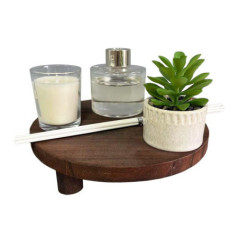 Coffret senteur plateau bois