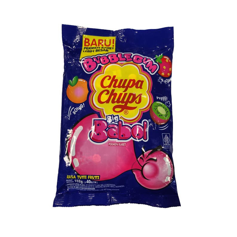 Bubble gum tutti frutti 152g