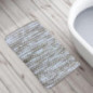 Tapis de bain natte beige