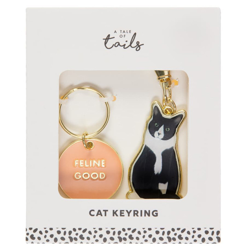 Porte cle effigie chat- gift box