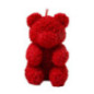 Bougie ourson en rose 9.5cm