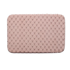 Tapis de bain soft touch rose