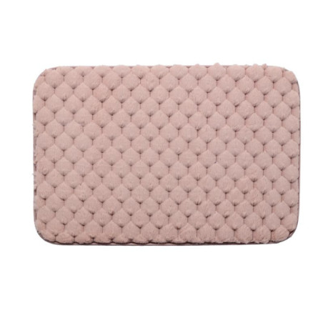 Tapis de bain soft touch rose