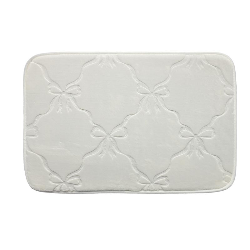 Tapis de bain nAud ivoire