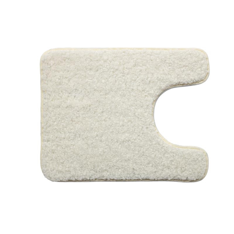 Tapis contour teddy fleece ecru