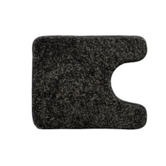 Tapis contour teddy fleece gris