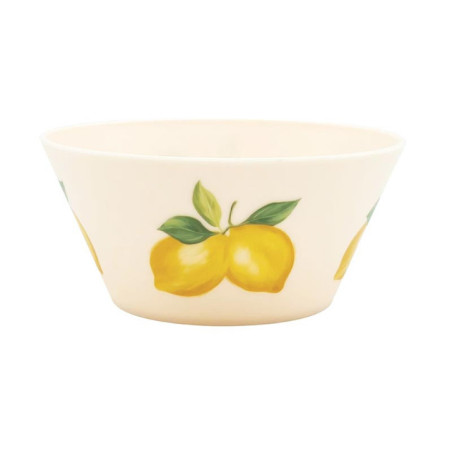 Bol plastique d15cm citron