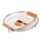 Grille air fryer inox ronde