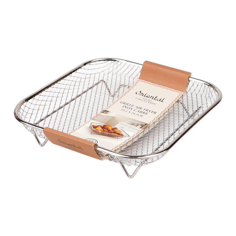 Grille air fryer inox 21x21cm