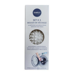 Set x3 boules de sechage