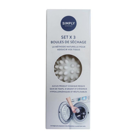 Set x3 boules de sechage