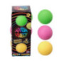 Cdu lot de 3 balles neon super s