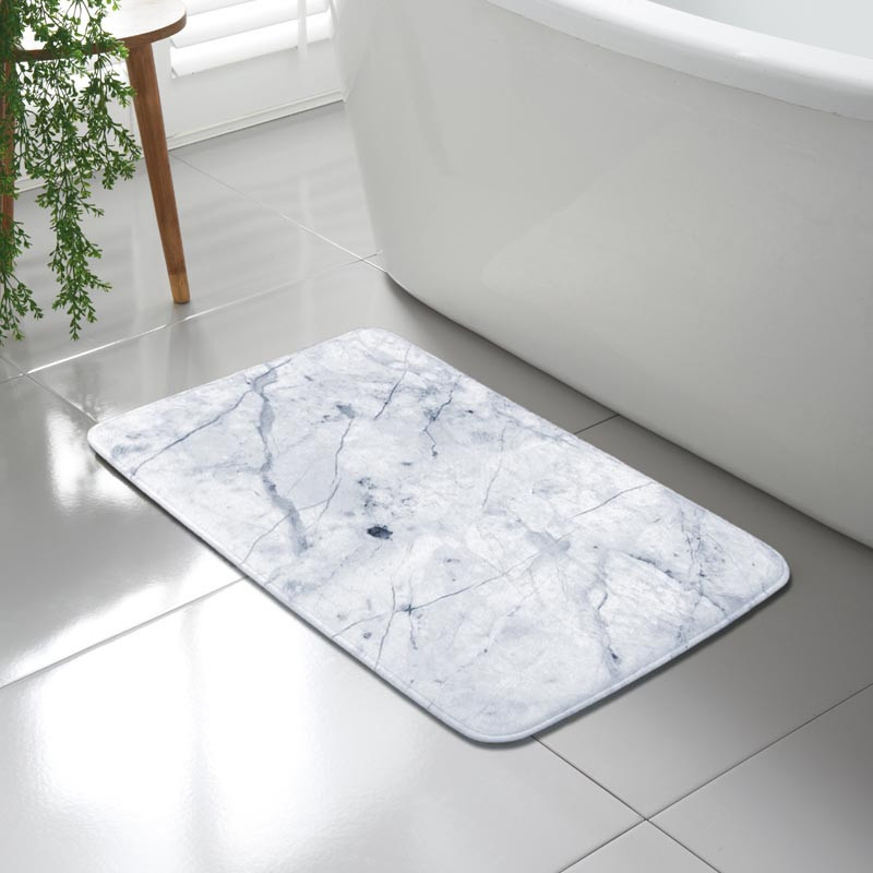 Tapis bain marbre 50x80cm mem fo