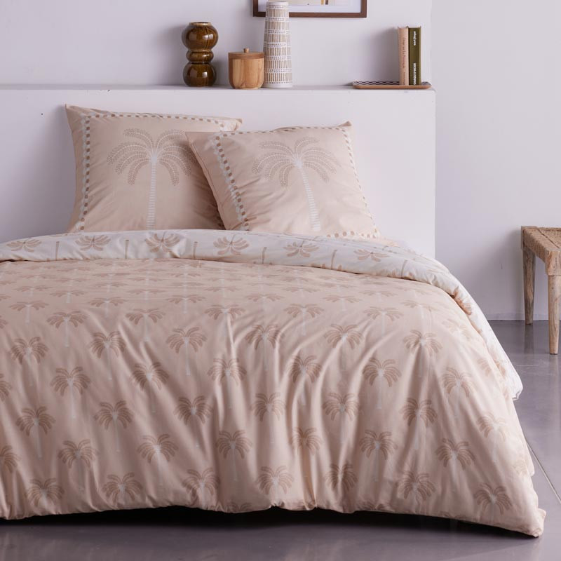 Parure 240x220 palmiers