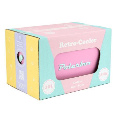 Glaciere 12l retro vintage rose