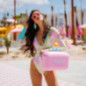 Glaciere 12l retro vintage rose