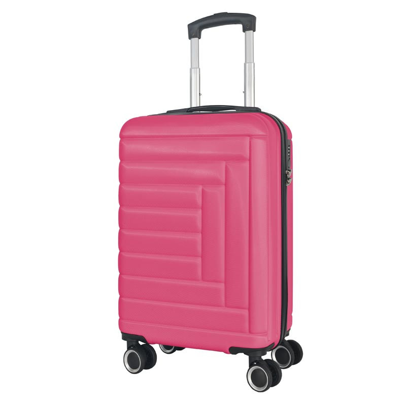 Valise abs 67cm rose puzzle