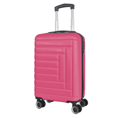 Valise abs 67cm rose puzzle