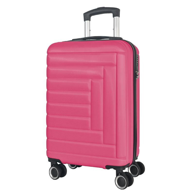 Valise abs 77cm rose puzzle
