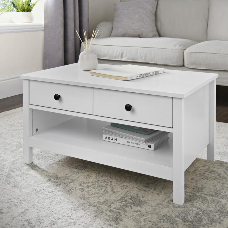 Table basse 2 tiroirs