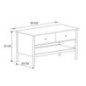 Table basse 2 tiroirs